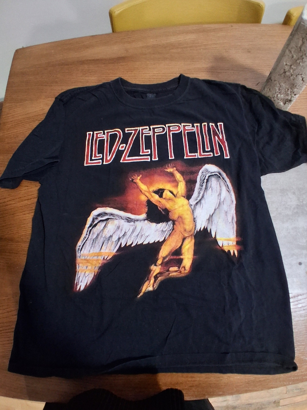 Black Graphic Band Tee